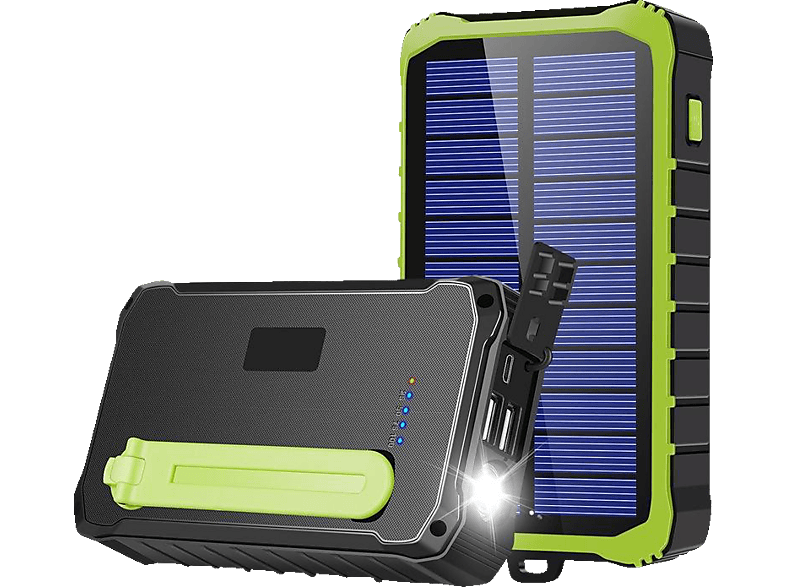 DENVER PSO-10012
 Solar Powerbank mit Handkurbel-Dynamo, Powerbank