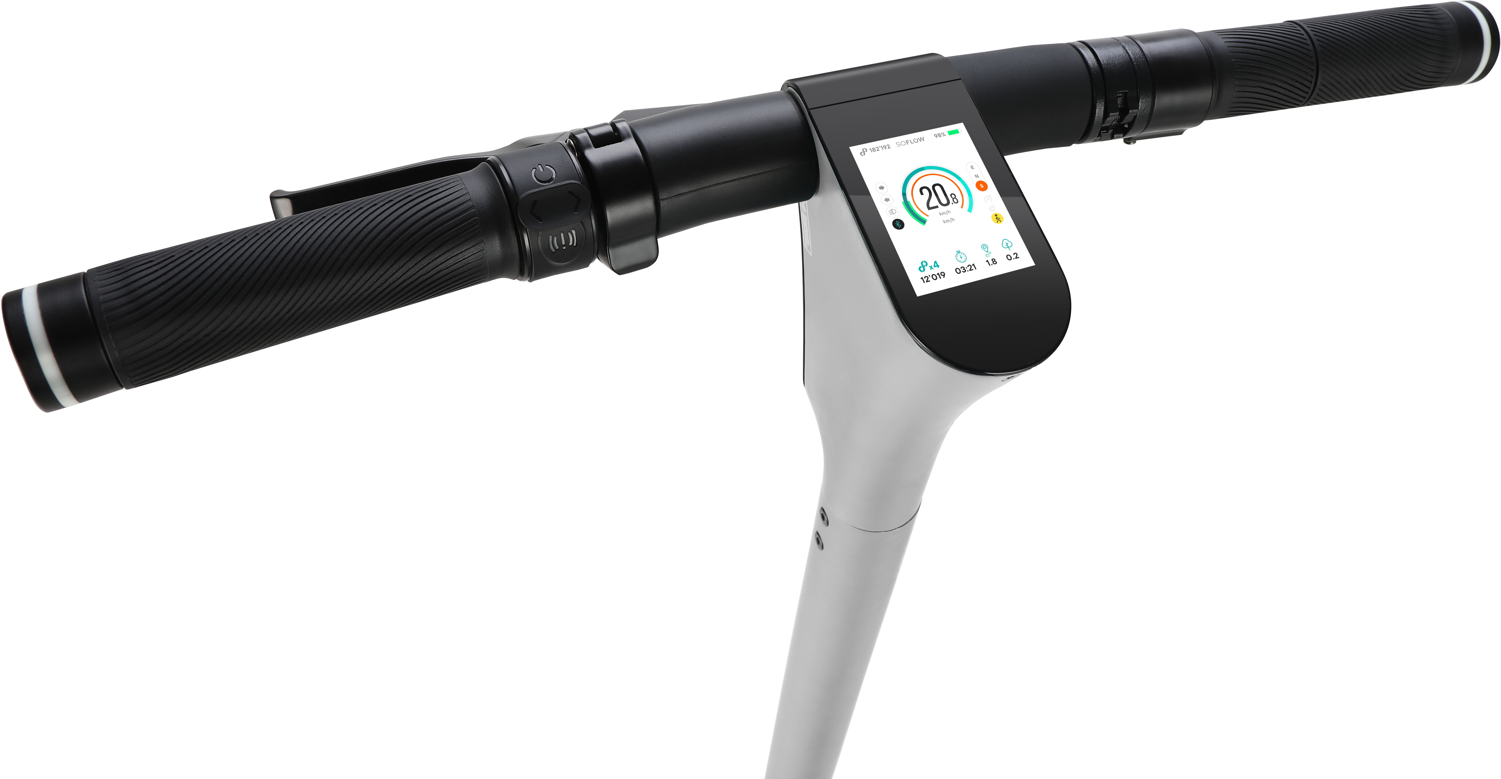 SOFLOW SO ONE
 PRO - E-Scooter (Silbergrau)
