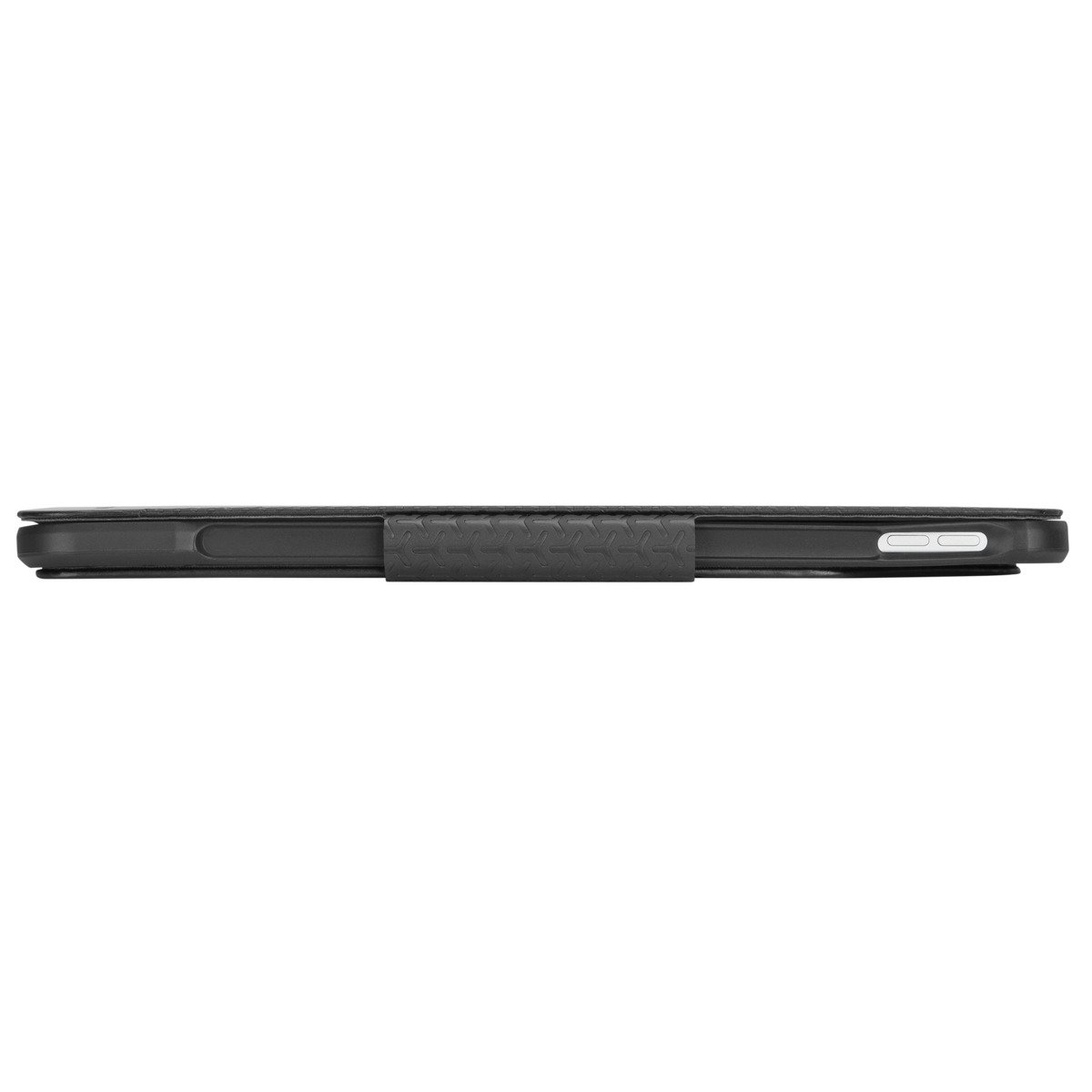 Una funda negra para una tableta.