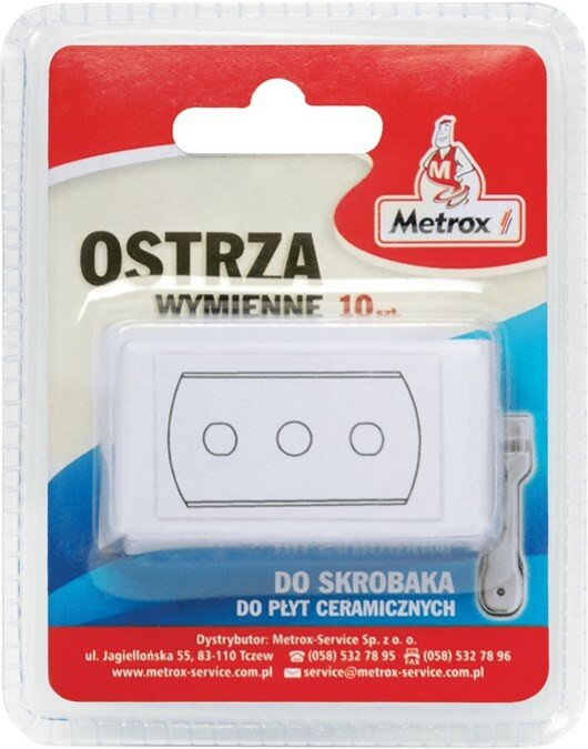 Nożyk METROX Ostrza wymienne do skrobaka 10 szt.