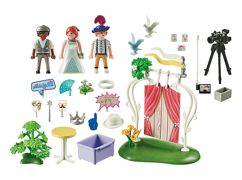 PLAYMOBIL 71367 Hochzeits Fotobox Spielset, Mehrfarbig
