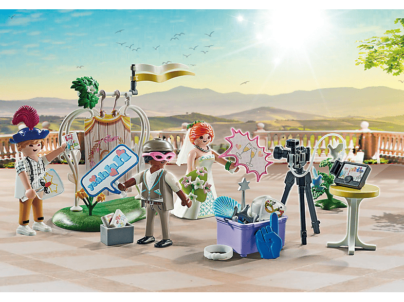 PLAYMOBIL 71367 Hochzeits Fotobox Spielset, Mehrfarbig