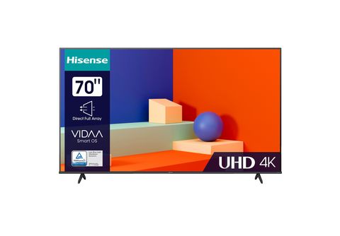 HISENSE 70A6K 177 MediaMarkt TV, LED 70 VIDAA) (Flat, cm, SMART 4K, / TV | UHD Zoll