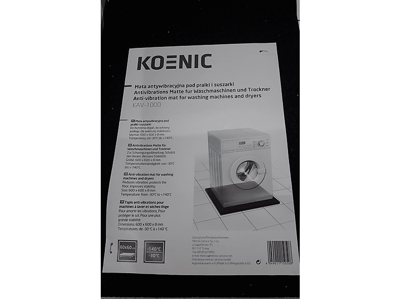 Mata antywibracyjna KOENIC KAV-1000 – zdjęcie 2