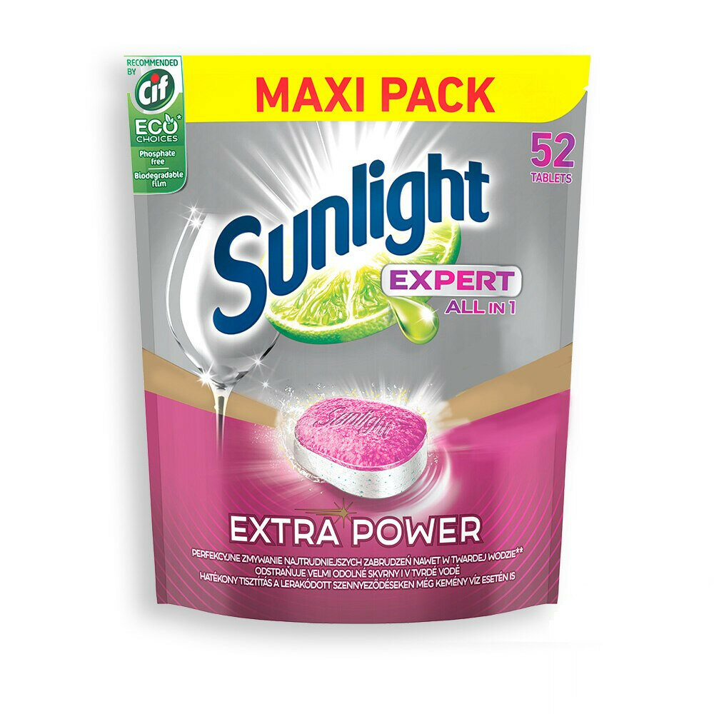 Tabletki do zmywarki SUNLIGHT Expert Extra Power 52 szt.