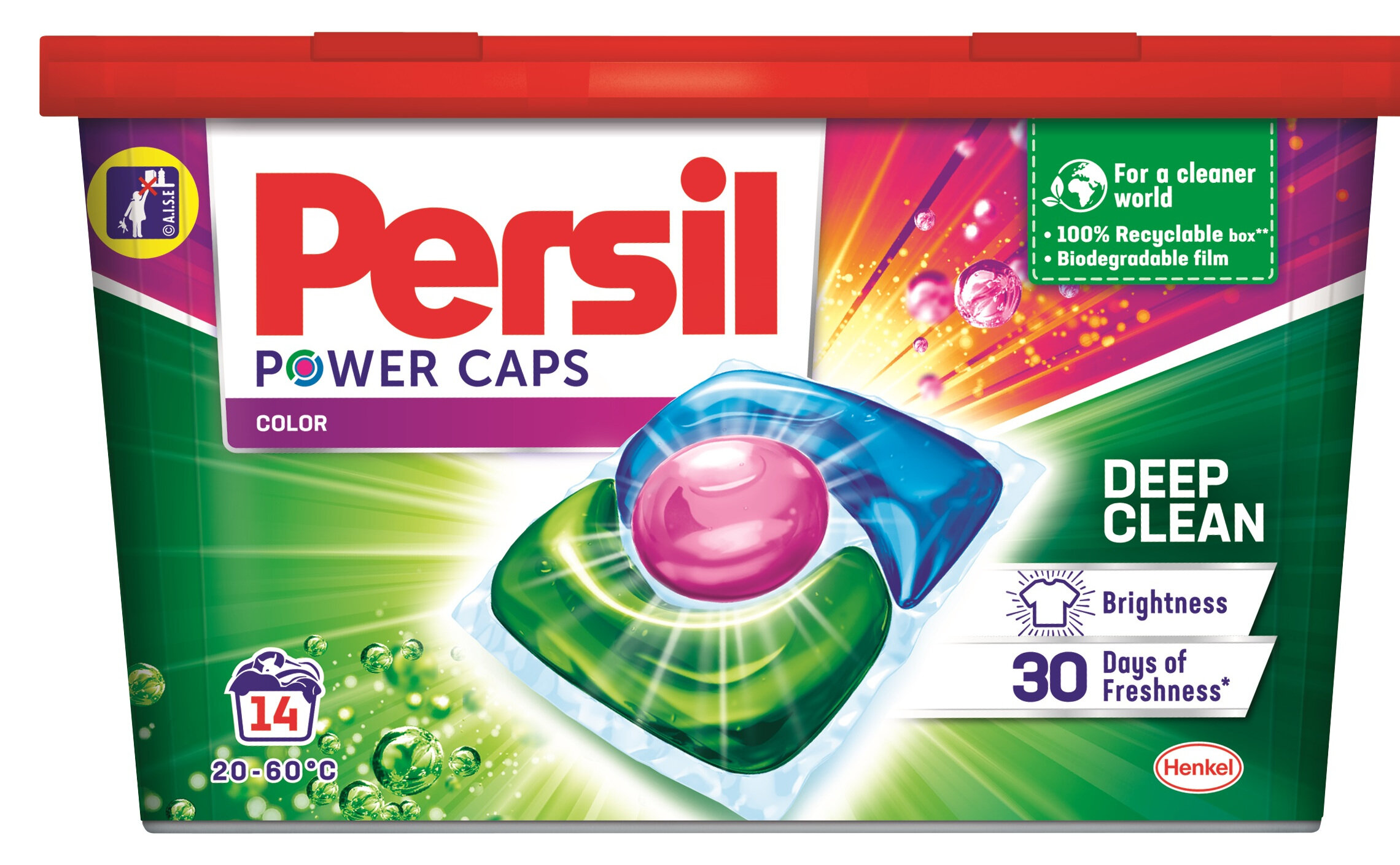 Kapsułki do prania PERSIL Power Caps Color 14szt.