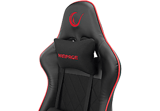 RAMPAGE KL-R16 Drape Üst Seviye Terletmez Kumaş Gaming Oyuncu Koltuğu Siyah_6