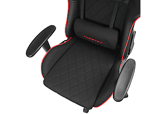 RAMPAGE KL-R16 Drape Üst Seviye Terletmez Kumaş Gaming Oyuncu Koltuğu Siyah_7