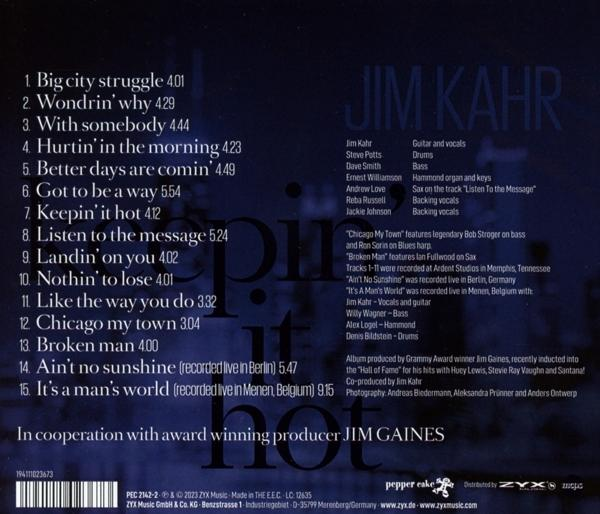 Jim Kahr - Hot It (CD) - Keepin