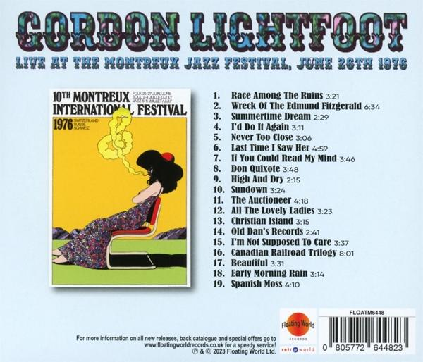 Albumcover mit Text 'GORDON LIGHTFOOT' und Songliste.