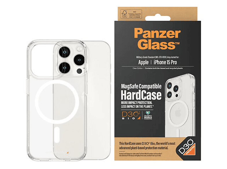 PanzerGlass HardCase do iPhone 15 Pro Przeźroczysty – zdjęcie 2