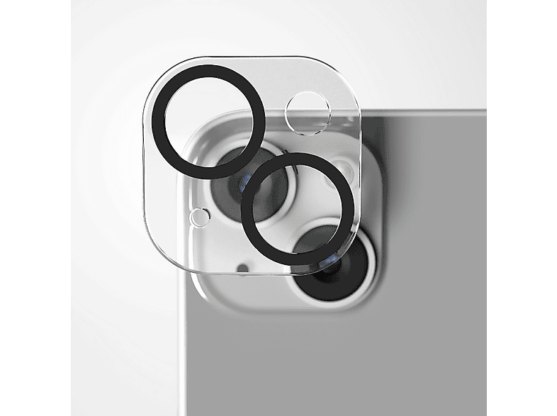 LAUT PRIME Protezione Per Fotocamera In Vetro Temperato Per IPhone 15 E 15 Plus (2 Pezzi) – Trasparente E Resistente 9H - 3