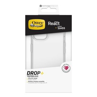 OTTERBOX React Series + Trusted Glass Series - Schutzhülle & Schutzfolie (Passend für Modell: Apple iPhone 13)