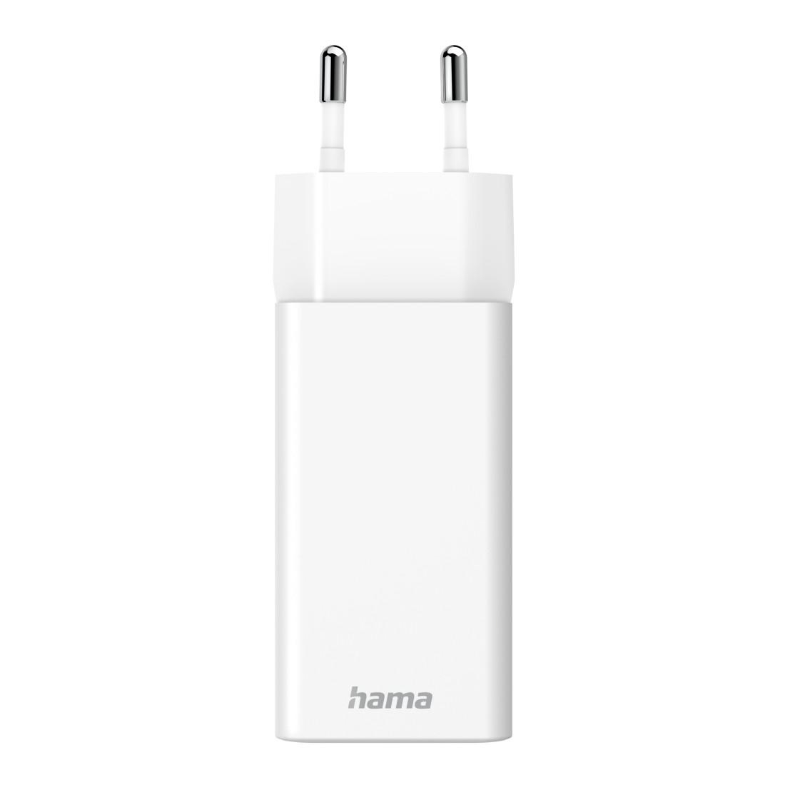 QC HAMA USB-C USB-A Weiß PD, 1x Schnellladegerät 1x Watt, Universal 38