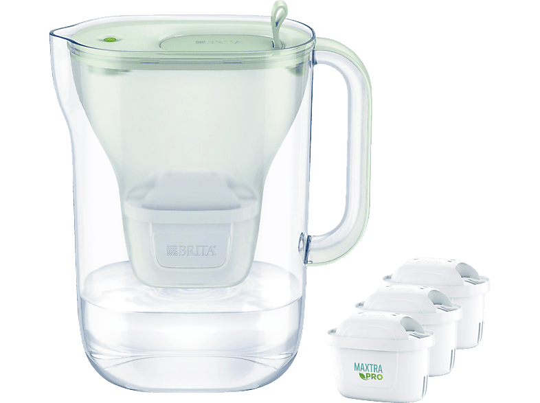 BRITA Style eco, inkl. 3 MAXTRA PRO Allin1 Wasserfilter, Hellgrün