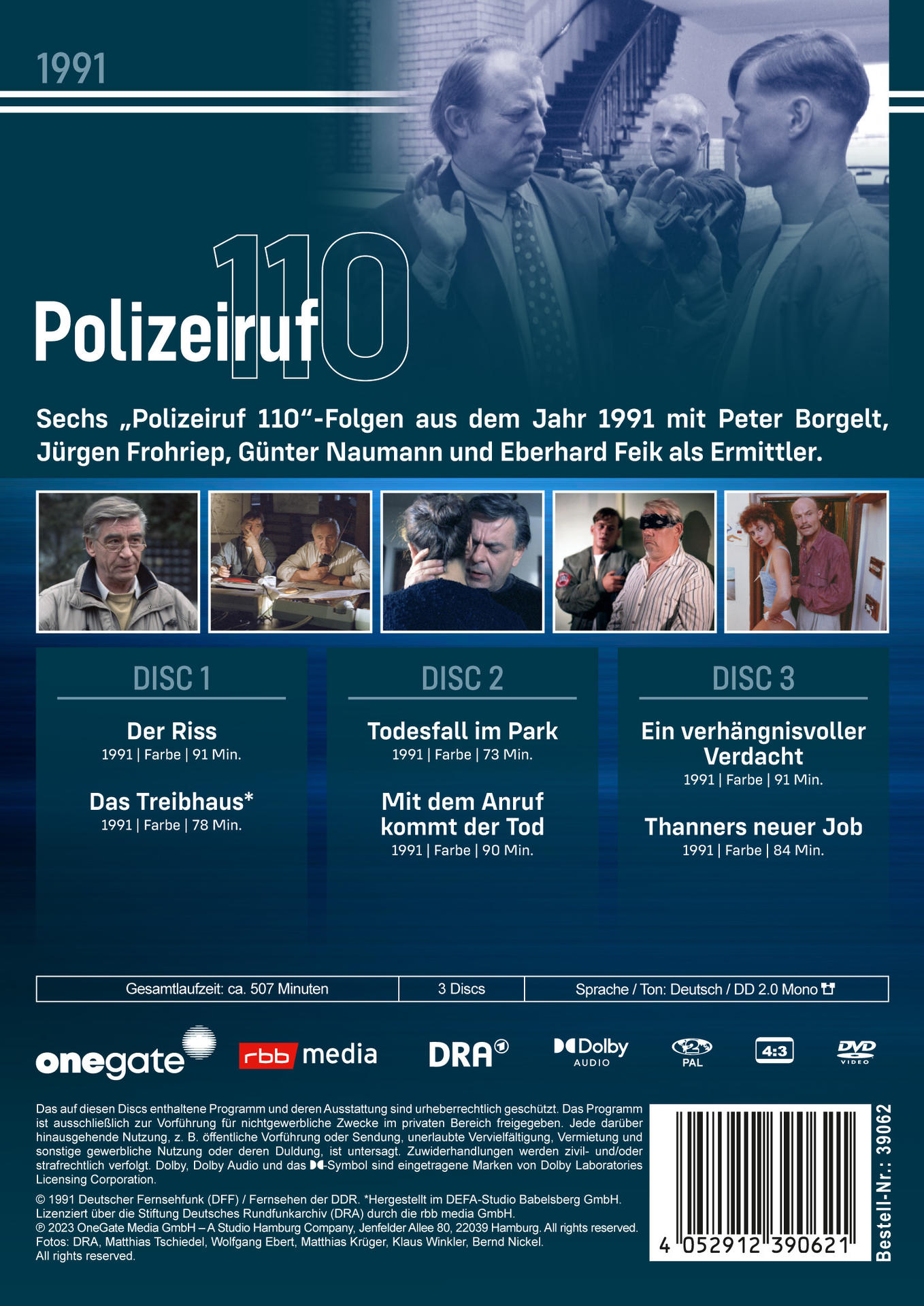 DVD-Hülle mit mehreren Bildern und Text. Es ist eine TV-Show-DVD.