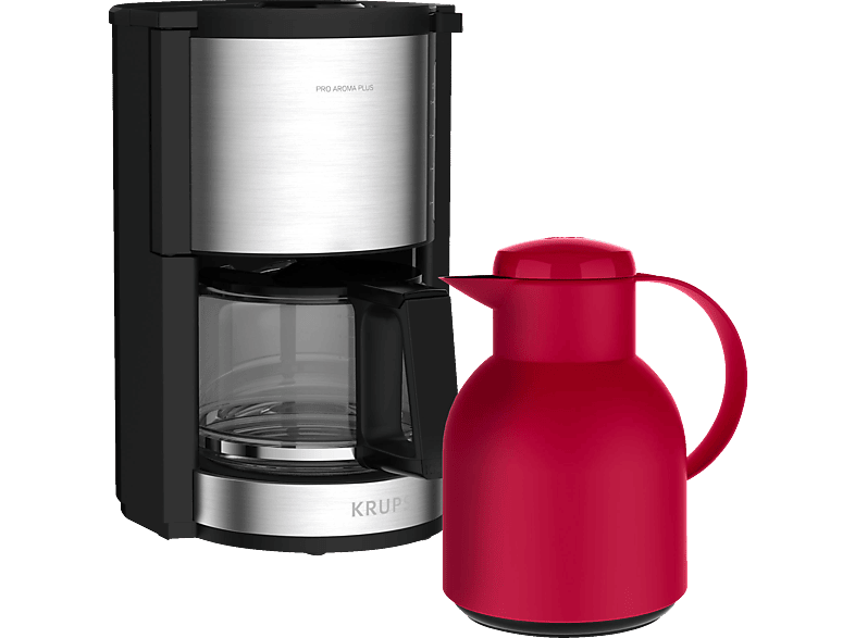 Kaffeemaschine KRUPS KM3210 MediaMarkt Aroma | Pro Plus Samba und Kaffeemaschine Edelstahl/Schwarz