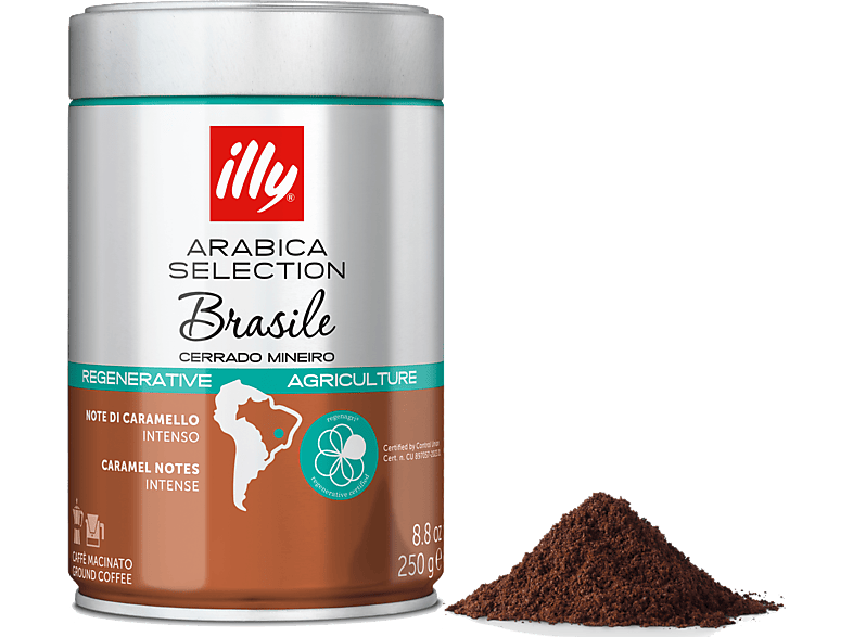 Illy Brasile gemahlener Kaffee, 250 g