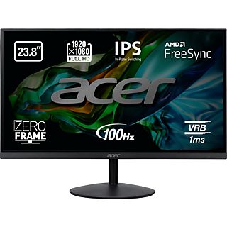 Monitor - Acer SA242Y, 23.8" Full HD IPS , 1 ms, 100 Hz, VGA+HDMI(1.4), Negro
