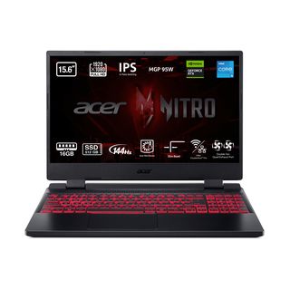 REACONDICIONADO B: Portátil gaming - Acer Nitro 5 AN515-58-595B, 15.6" Full HD, Intel®Core™i5-12500H, 16GB RAM, 512GB SSD, GeForce RTX™3050Ti, Sin SO