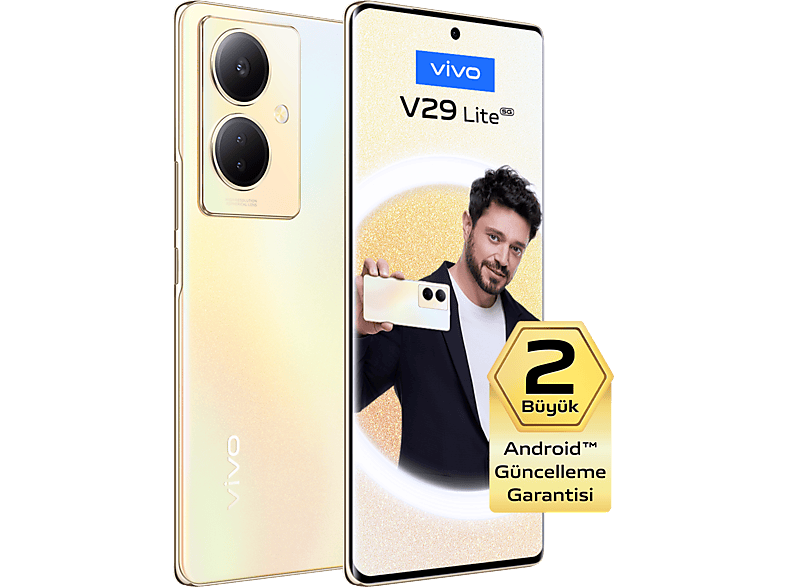 VIVO V29 Lite 5G 256 GB Akıllı Telefon Altın Işıltısı