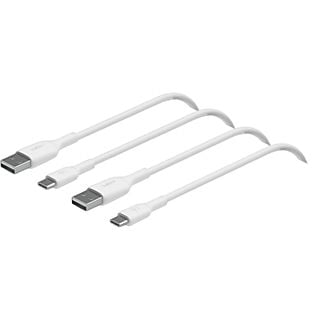 BELKIN BoostCharge USB-A-naar-USB-C-kabels 1 Meter Twin Pack Wit