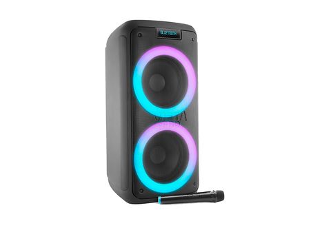 Altavoz de gran potencia  Vieta Pro Party 10, 150 W, Bluetooth 5.0,  Micrófono inalámbrico, 9 hs de autonomía, Karaoke, Negro