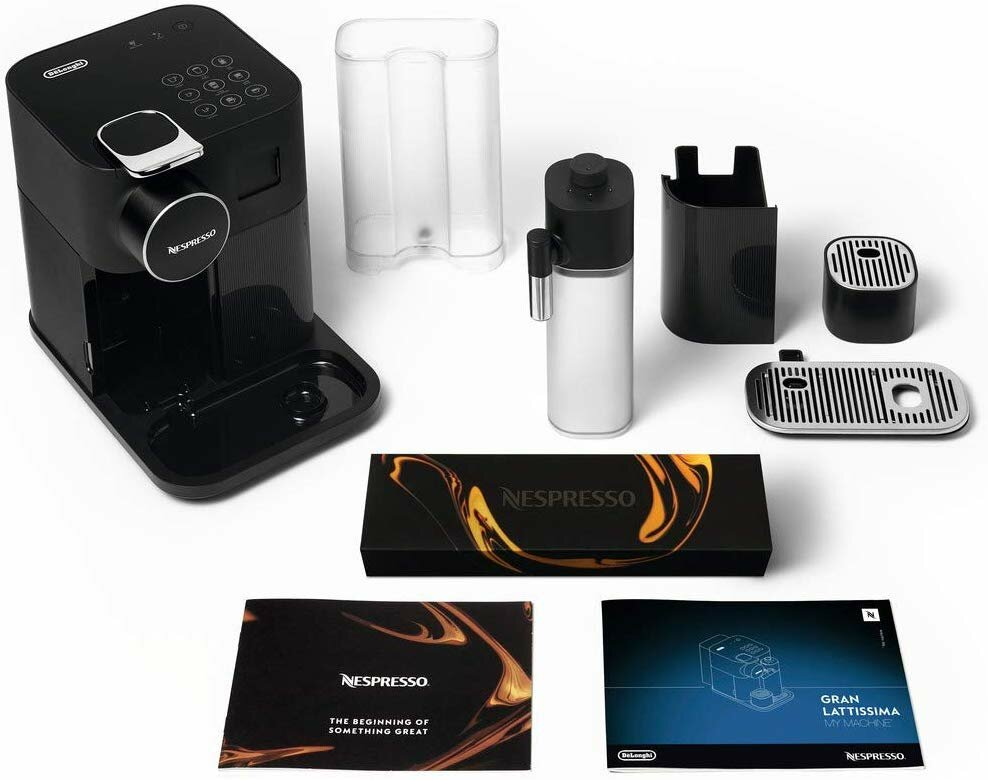 Ekspres na kapsułki DE LONGHI-NESPRESSO Gran Lattissima EN650.B Czarny