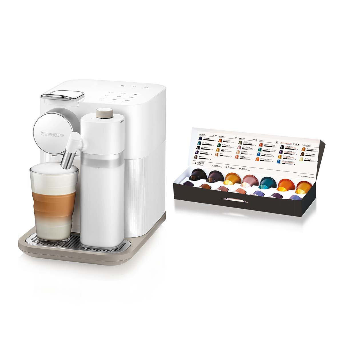 Ekspres na kapsułki DE LONGHI-NESPRESSO Gran Lattissima EN650.W Biały