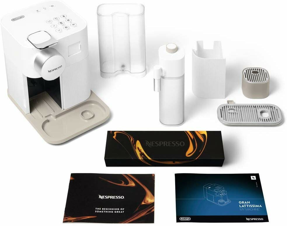Ekspres na kapsułki DE LONGHI-NESPRESSO Gran Lattissima EN650.W Biały