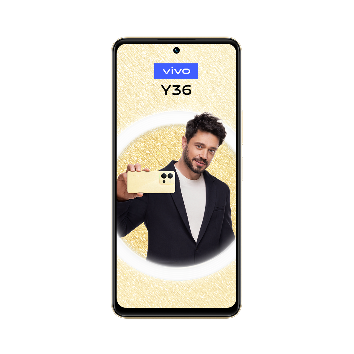 Bir akıllı telefon, telefonu tutan bir adamı siyah bir arka planla gösteriyor.
