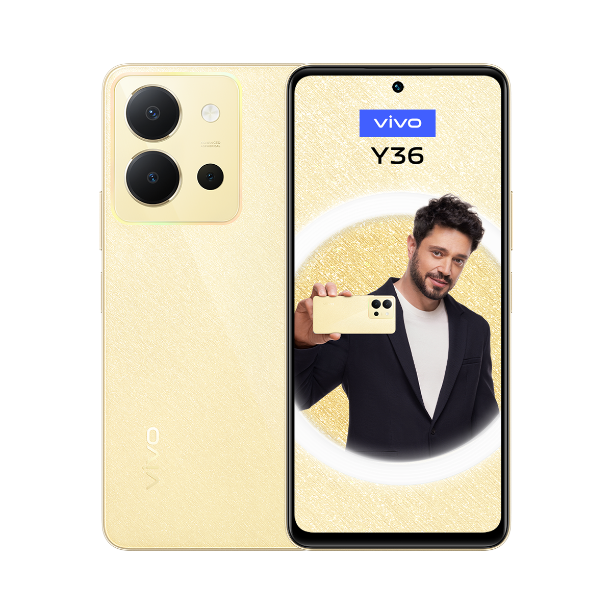 Adamın benzer bir telefon tuttuğu telefon, ekranda neon daire. Siyah arka plan.