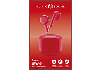 CELLULARLINE Music Sound Swag TWS Bluetooth Kulak İçi Kulaklık Kırmızı_1