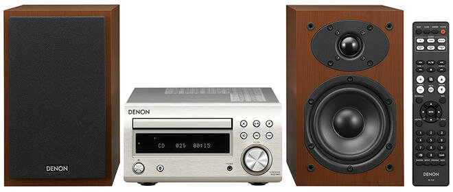 Wieża DENON D-M41 DAB+ Srebrny/Wiśnia