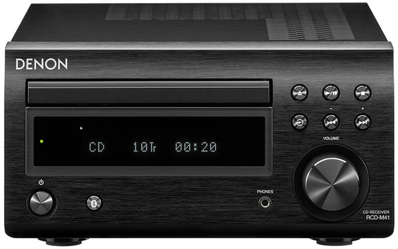 Wieża DENON D-M41 Czarny/Wiśnia