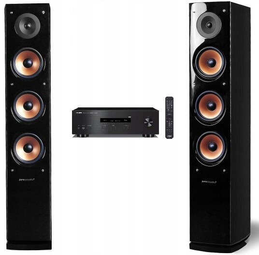 Zestaw stereo YAMAHA R-S202D Czarny + Nova 8 Czarny