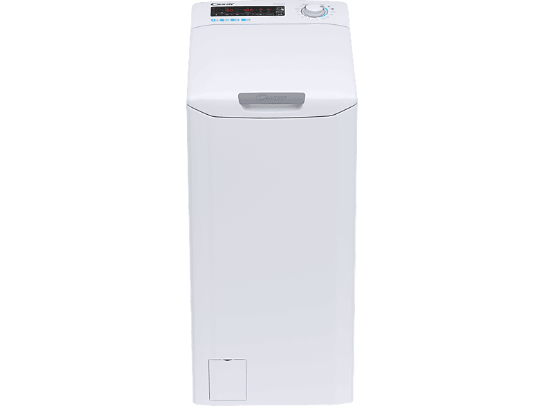 Candy Smart CSTG 28TMV5/1-S Lavadora Carga Superior 8 KG, 1200 RPM,  Tecnología NFC, Asistente de Voz, 17 Ciclos, Inverter, Apertura Gentle  Opening, Inicio Diferido 24H, Detector de KG, 77 DB, Blanco 