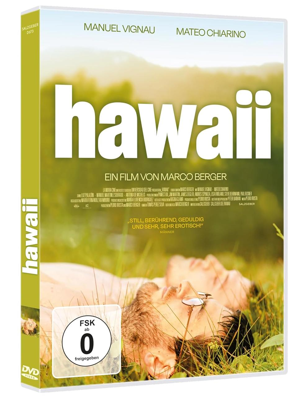 DVD-Cover des Films 'Hawaii'. Mit zwei Personen, die im Gras liegen.