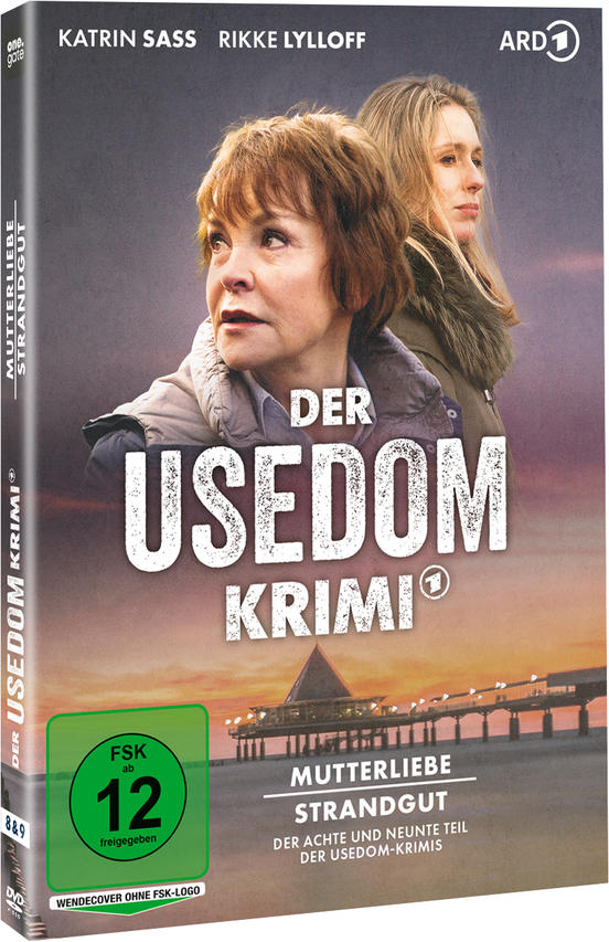 DVD-Cover mit zwei Frauen, einem Steg und dem Titel 'Der Usedom Krimi'.