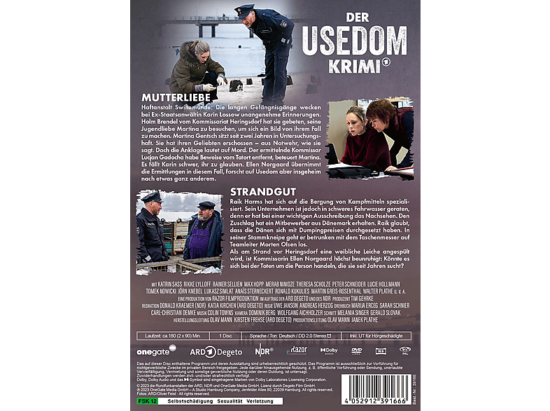 Thumbnail - Der Usedom-Krimi: Mutterliebe / Strandgut DVD