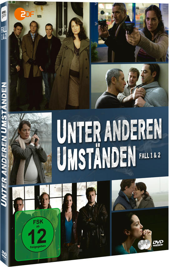 DVD-Hülle der deutschen Fernsehserie "Unter Anderen Umständen" mit mehreren Standbildern aus der Show.