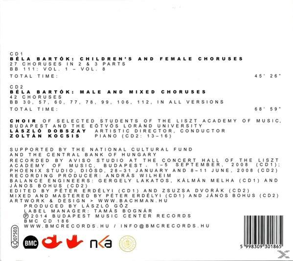 Egy CD hátlapja szöveggel Béla Bartók zenei felvételéről.