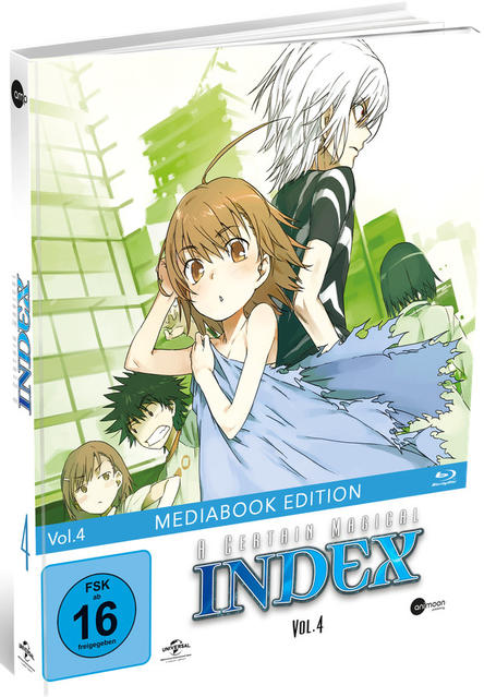 Anime-DVD-Hülle mit Charakteren aus einer Serie, in einem farbenfrohen Design.