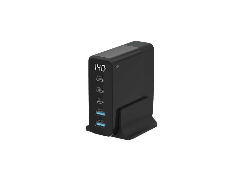 Sitecom Chargeur de bureau multiport 140W avec écran LED
