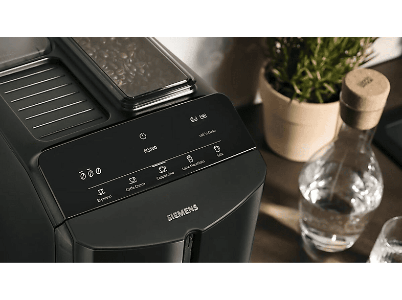 Ekspres ciśnieniowy SIEMENS TF301E09 EQ300 1300 W. 15 bar, Piano black – zdjęcie 3