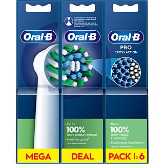 ORAL-B Opzetborstel CrossAction (EB50RX) 6 Stuks