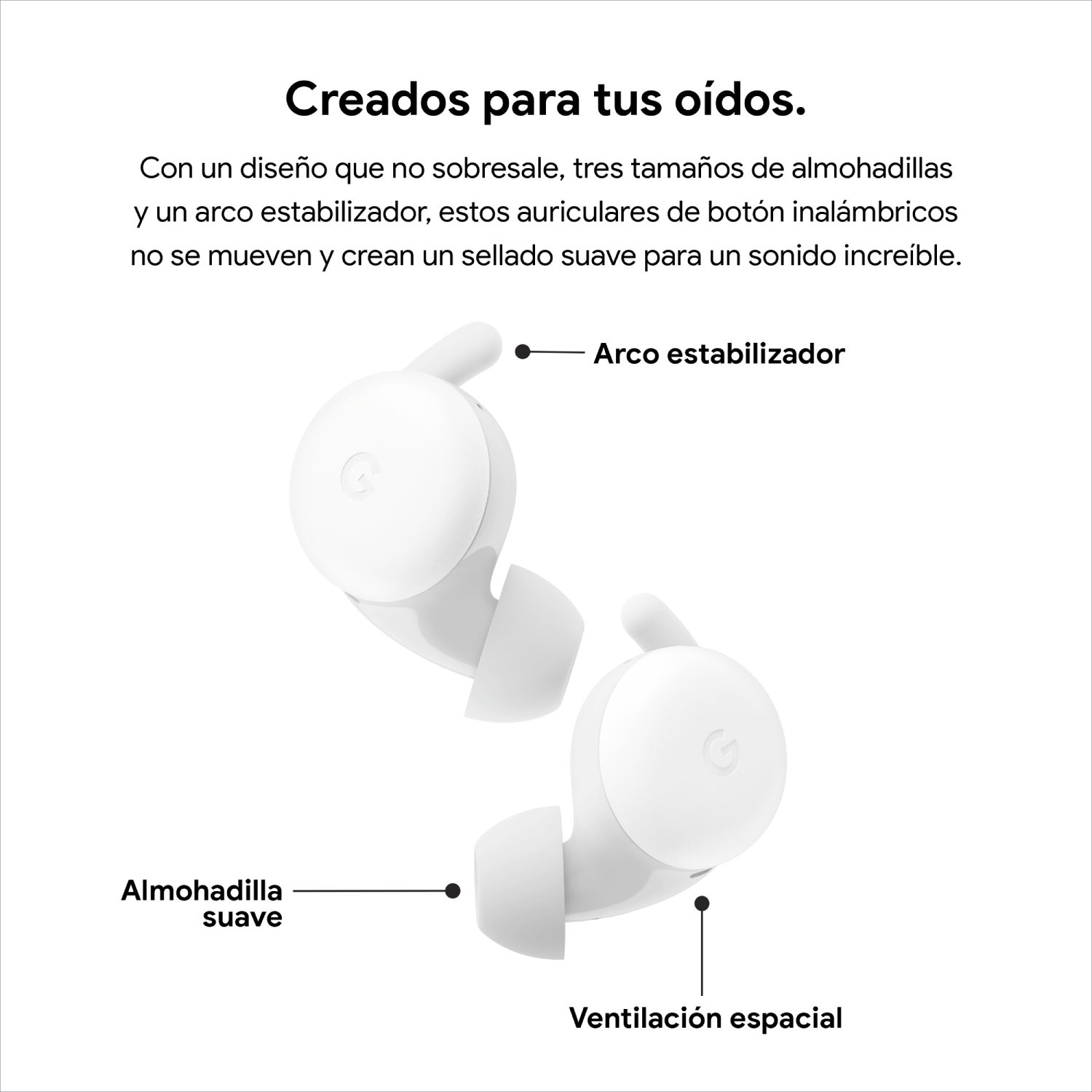 Tres imágenes; bolitas, persona sosteniendo el teléfono y una funda. El texto dice 42% reciclado.