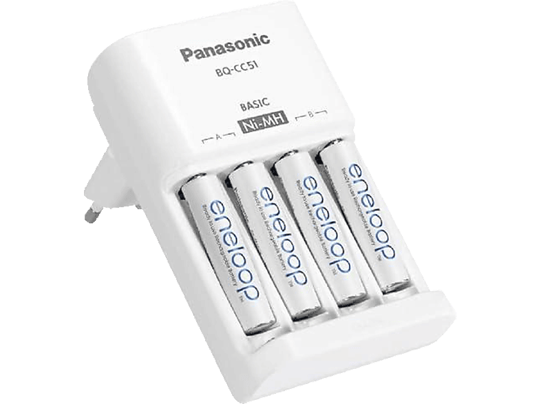 ENELOOP K-KJ51MCD40E AA-Akkus Weiß Universal, Ladegerät + 4