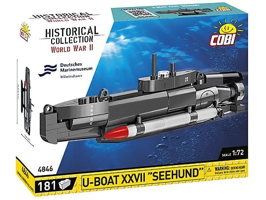 Klocki COBI Historical Collection World War II HC WWII U-Boat XXVII Seehund 4846
