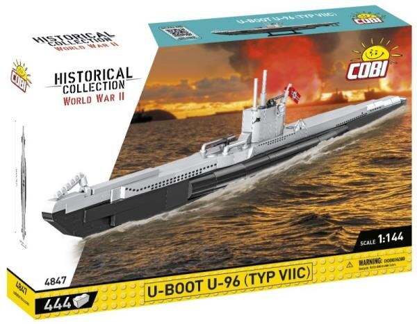Klocki COBI Historical Collection World War II U-Boot U-96 Typ VIIC 4847